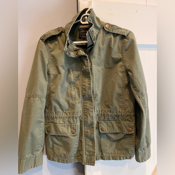 Love Tree Jackets & Blazers - LOVE TREE - Green Military look Jacket, Size Large